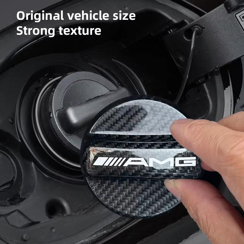 For Benz Car fuel tank cap carbon fiber high-end decorative parts suitable for -Benz AMG A B C E-classs C260 E300L W205 W204 GLC RE1