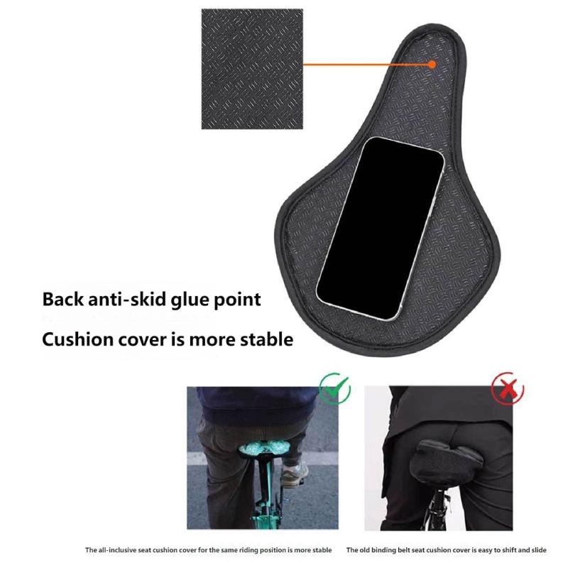 Comfortable Exercise Bike Seat Cover Bicycles Saddles Replacement NonSlip Thicken Cycling Seat Cushion for Women Men