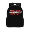 T-Tekkenes Travel Backpack Women Men School Laptop Bookbag Fighting Game College Student Daypack Bags