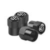 T23-For Volkswagen VW GTI R Golf 5 7 6 4 Polo Tiguan Passat Jetta Lavida Car Styling 3D Metal Wheel Tire Valve Stem Caps Accessories