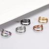Acciaio chirurgico 316L Segmento Trago Elica Cartilagine Orecchino Anello Naso Setto Clicker Conch Tre Strati Narice Piercing Gioielli