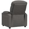Electric Recliner Chair Dark Gray Fabric