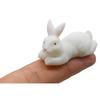 Pinenjoy 20 Animal Figurines Resin Rabbit Ornaments Cute Easter Bunny Mini Rabbit Statue Cake Decoration DIY Fairy Garden Dollhouse Birthday Gift Moss