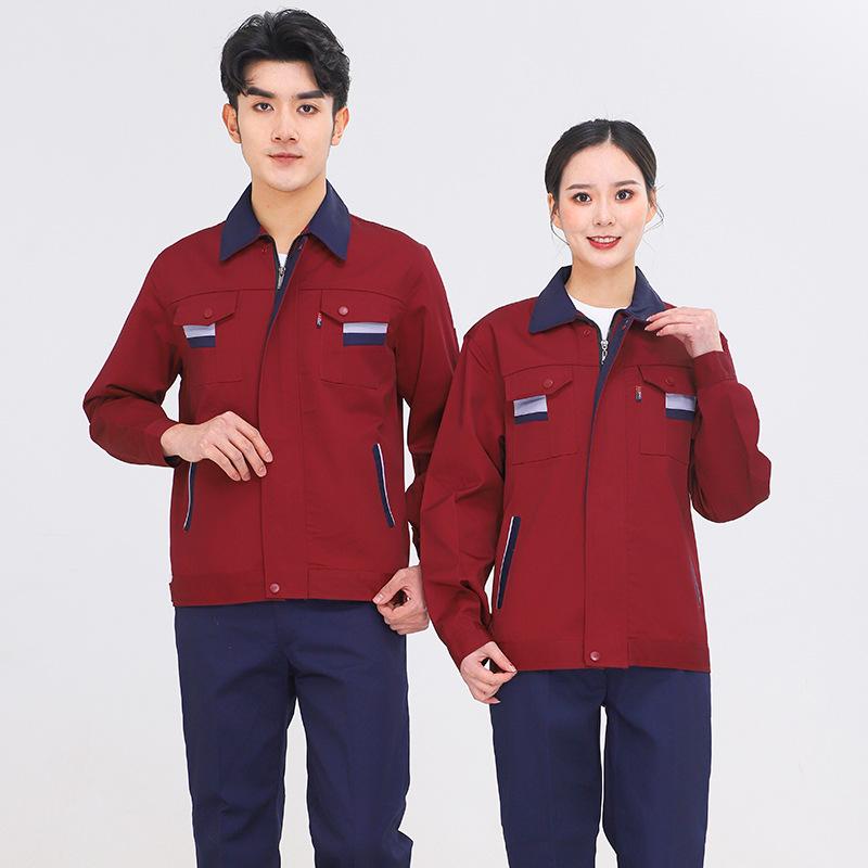 Men's Reflective Workwear Set for Workshop, Construction, Auto Repair, Welding - Spring/Autumn Labor Protection Clothing