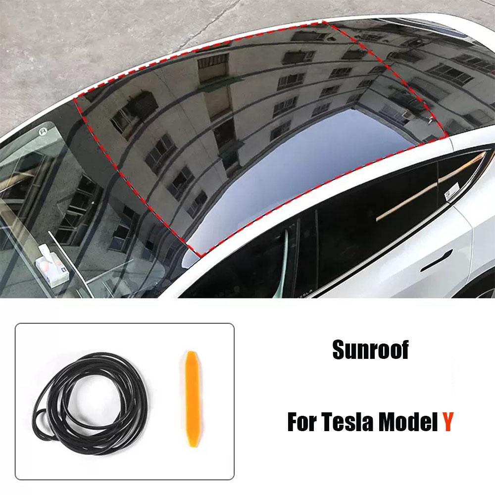 ZJZO5 Door Seal Soundproof Kit for 2025 Tesla Model 3 Y S X Rubber Weather Draft Seal Strip Wind Noise Kit Front Trunk Cover Strip