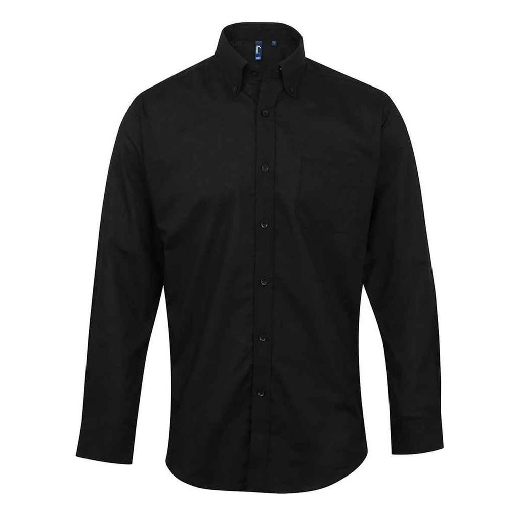 Premier Mens Signature Oxford Long-Sleeved Formal Shirt
