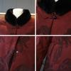 Elderly Women's Thickened Winter Down Jacket with Real Fur Collar