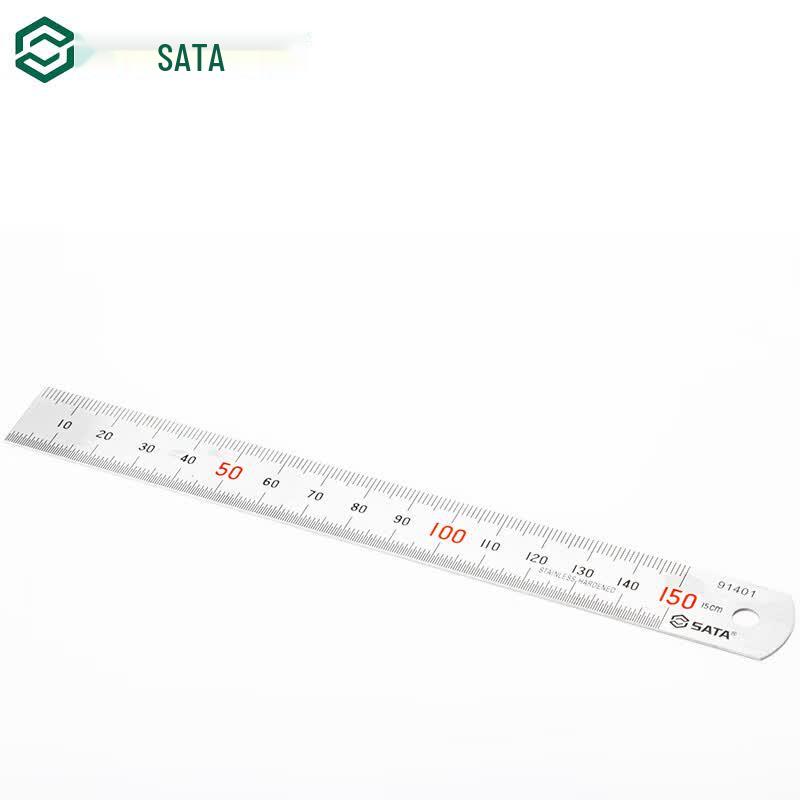 SATA Steel Straight Ruler 150MM