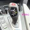 F30 F10 Real Carbon Fiber Automatic Car Gear Knob Gear Shift Cover for Bmw F30 F31 F32 F33 F34 F36 F07 F10 F11 F06 F12 F14