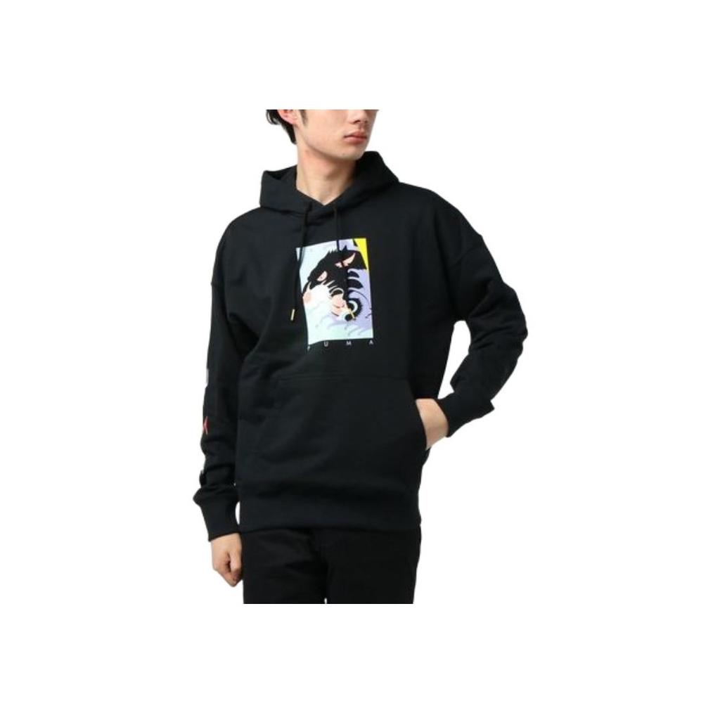 Puma Fierce Print Pullover Hoodie Men Hoodies Black 579093-01