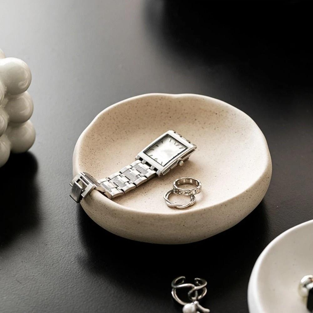 Necklace Jewelry Display Stand Rings Jewelry Display Rack Durable Ceramics Jewelry Tray  Women