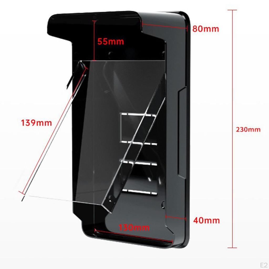 Doorbell Rain Cover Protector Weatherproof Rainproof Outdoor Shell Hood Waterproof for Door