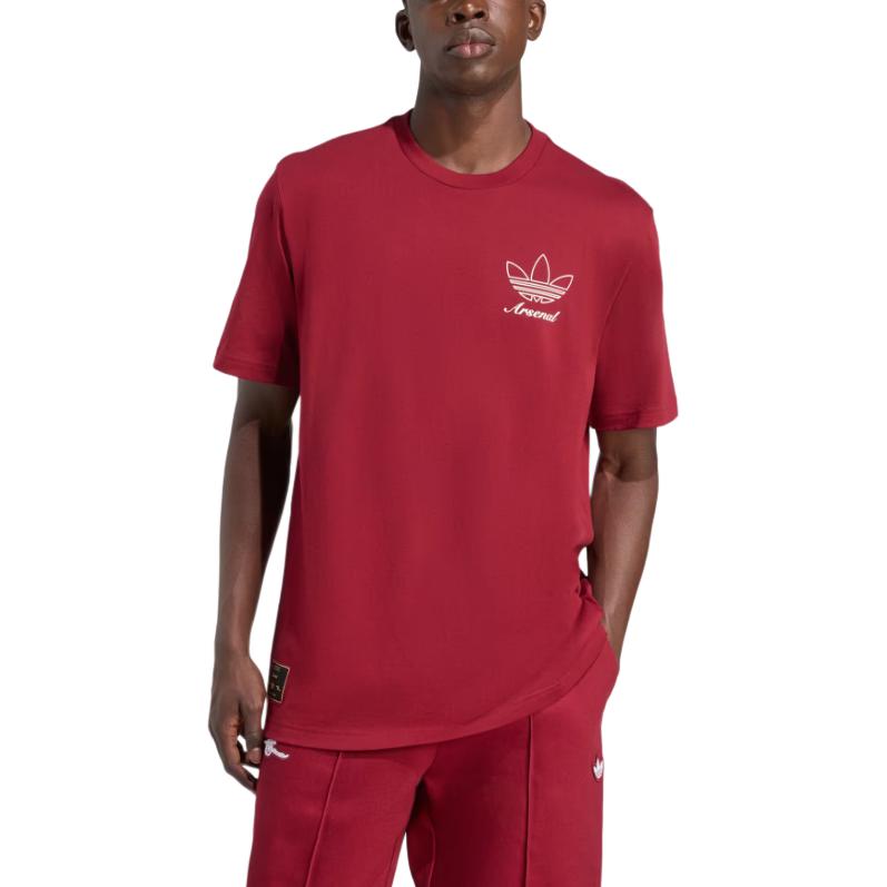 adidas Originals Terrace Arsenal Fashion Comfortable Soft Versatile Short Sleeve T-Shirt Men T-Shirts JM9414