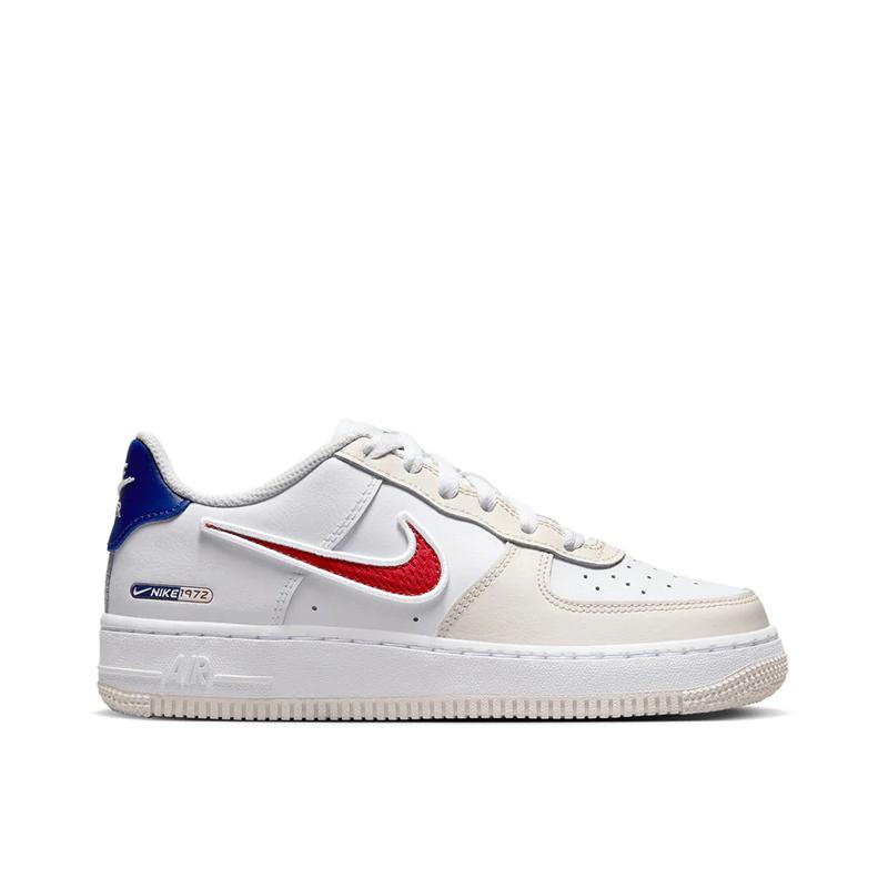 Nike Air Force 1 LV8 GS Since 1972 Kinder Sneakers Weiß Deep-Royal-Blau Gym-Rot HF5744-146