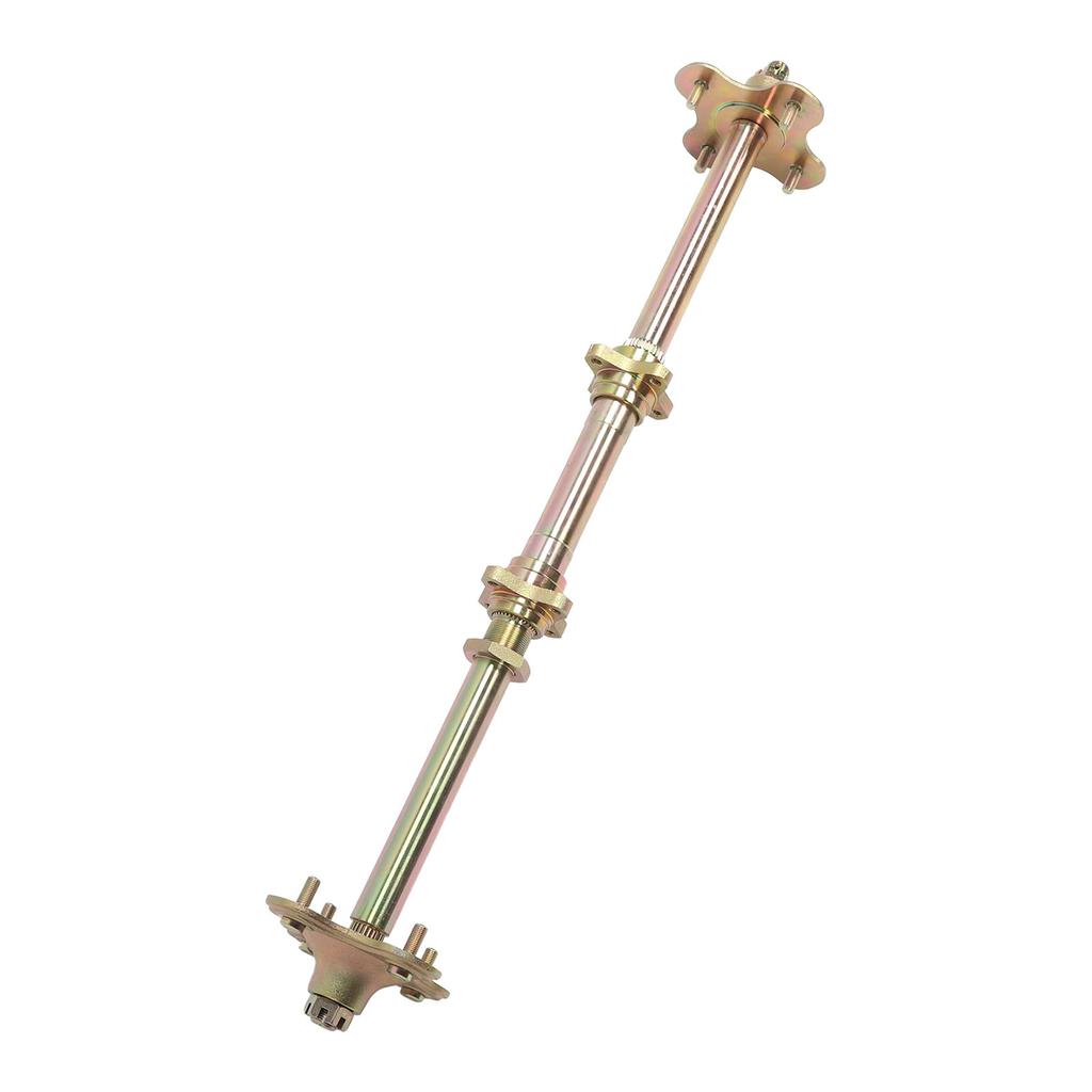 850mm Go Kart Rear Live Axle Kit with Brake Assembly and Chain ATV Rear Axle Assembly for 50cc 70cc 90cc Atv Quads