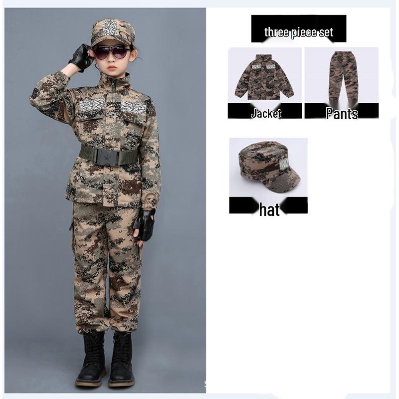 Bērnu kamuflāžas militārā treniņu forma -
