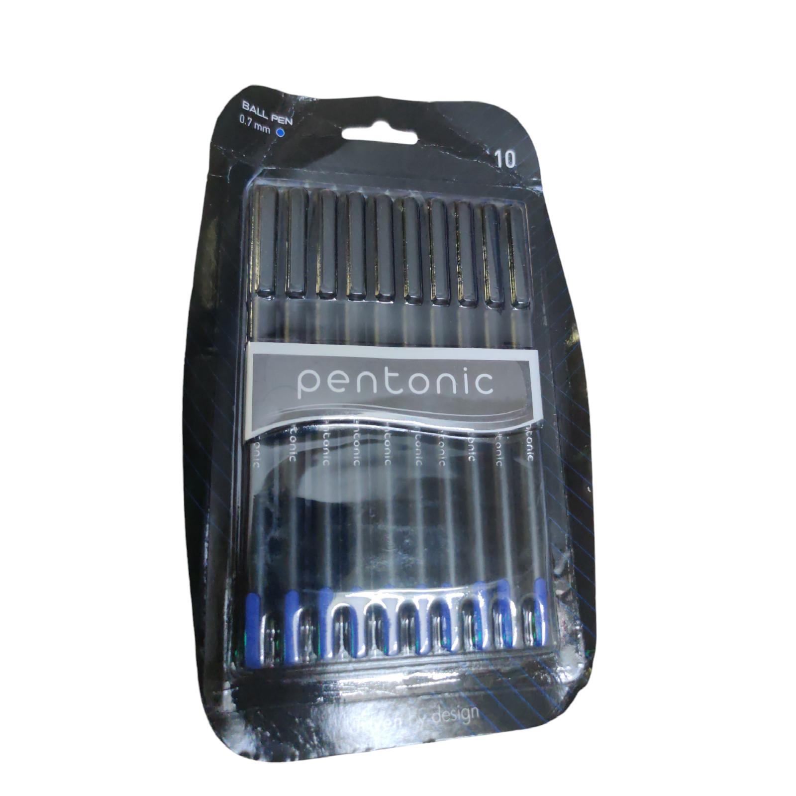 @ Шариковая ручка Pentonic 0,7 мм, синие чернила, 10 шт., Zr-1689, скидка 60%