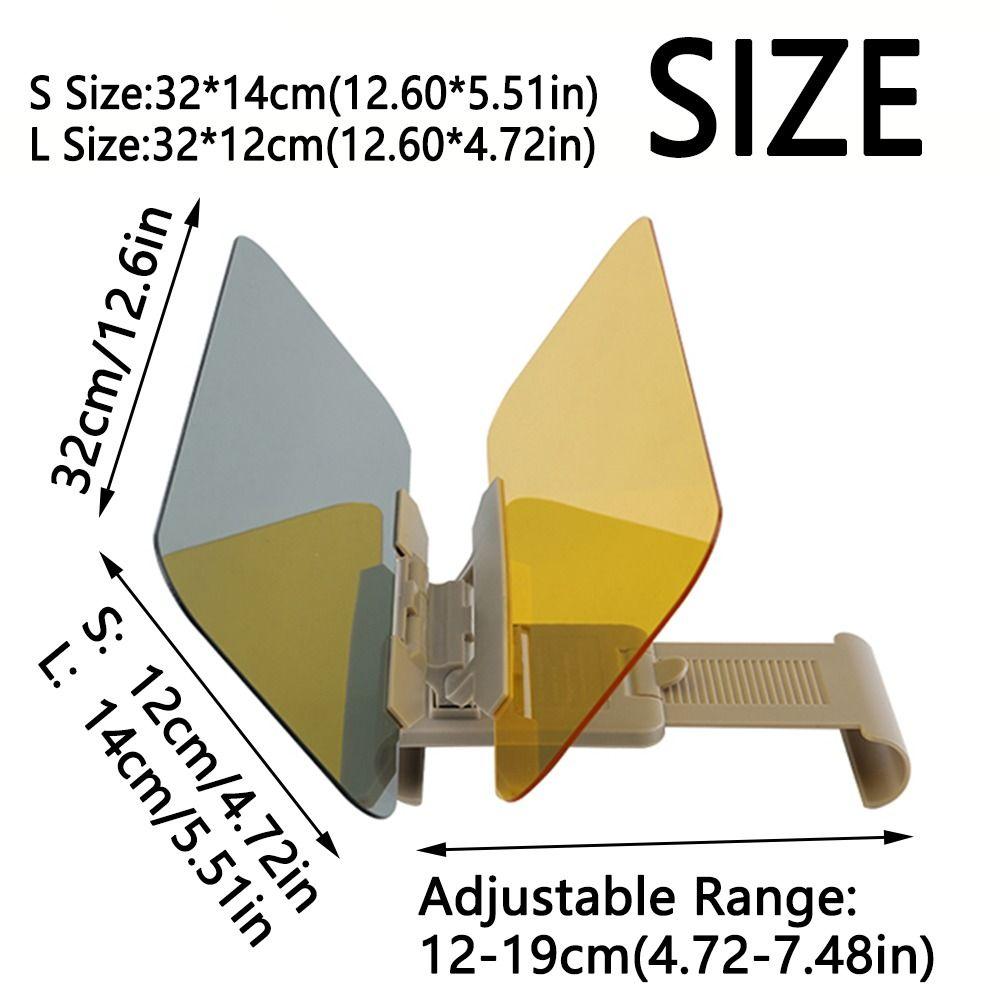 Clip-on Car Auto Sun Visor 2 In 1 Polarized Sunshade Plate Car Windshield Extender  Car Accessories