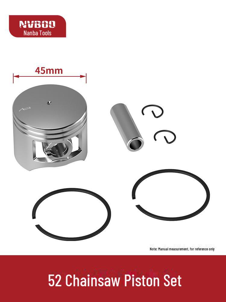 Chainsaw Cylinder & Piston Kit: 52/58CC
