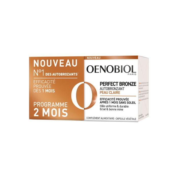 Oenobiol Perfect Bronze® – Autobronzant Peaux Claires – Lot de 2x30 capsules