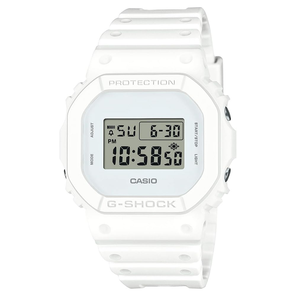 

CASIO White Digital Wristwatch for Men and Women G-SHOCK DW-5600WW-7 [Used]