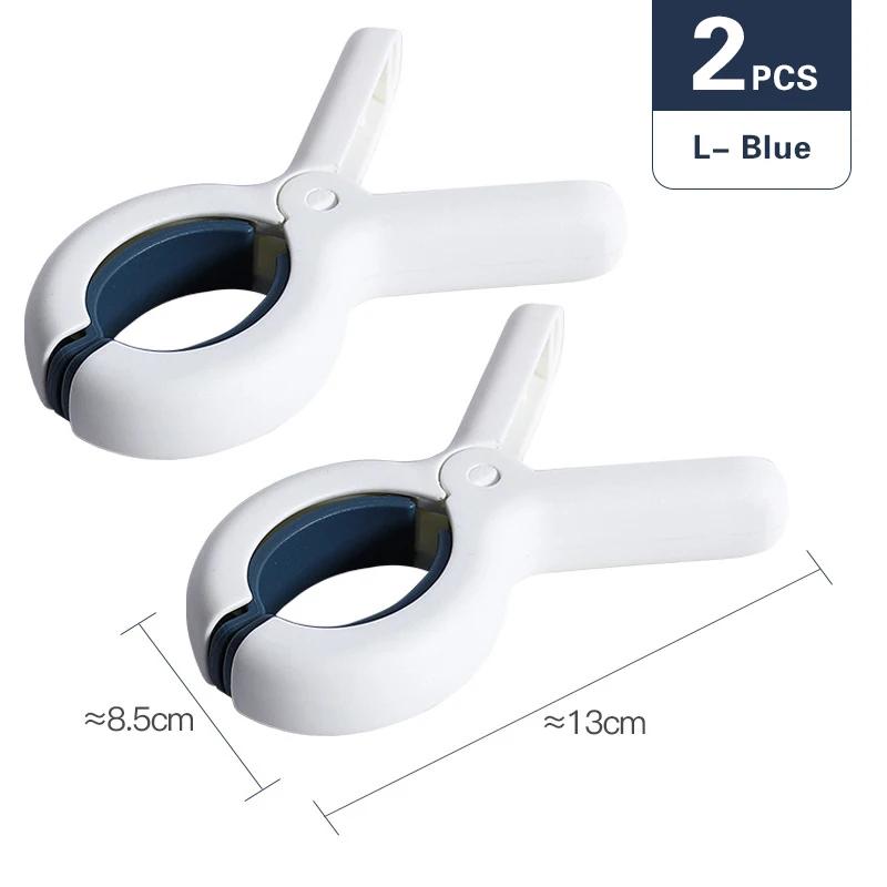 Large Beach Towel Clips Plastic Strong Windproof Clothes Pegs Quilt Hanging Clip Reusable Non-slip Fixed Drying Clothespin
