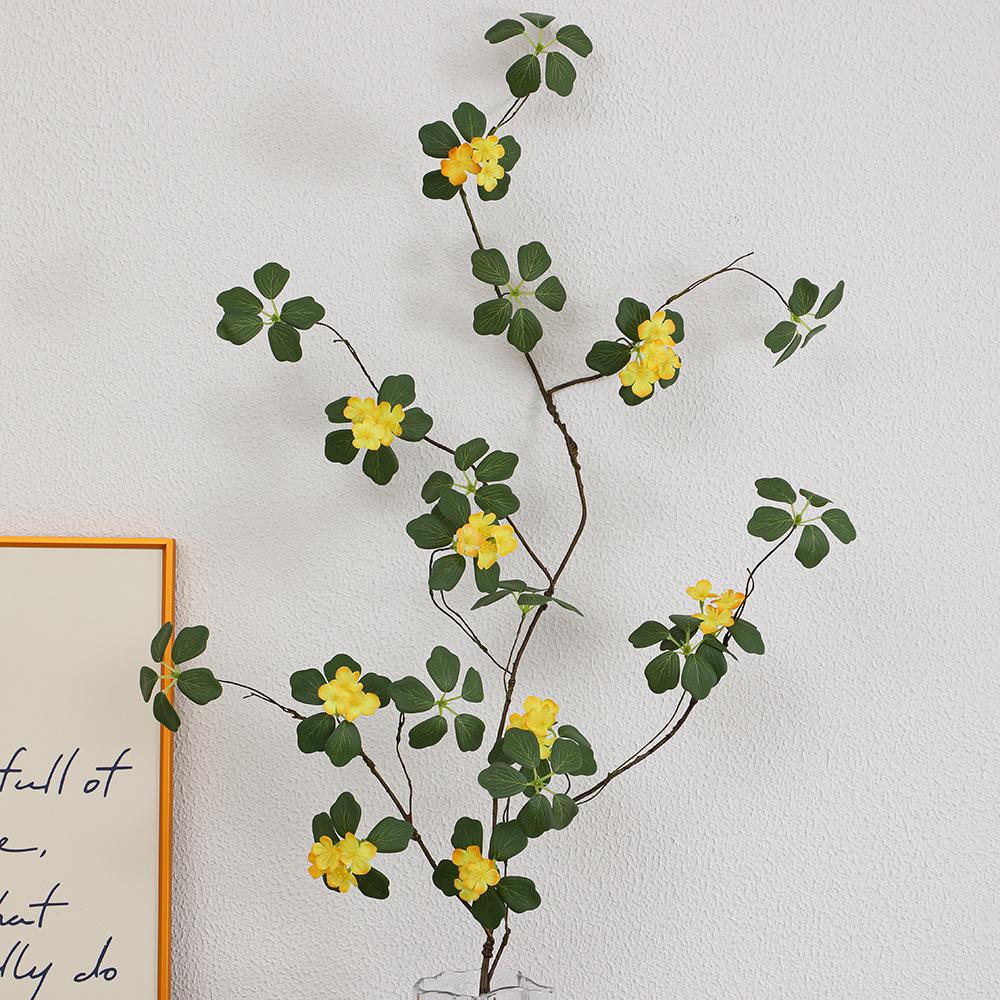 Large Faux Apricot Blossom Green Plant Vine for Wedding or Living Room Decor