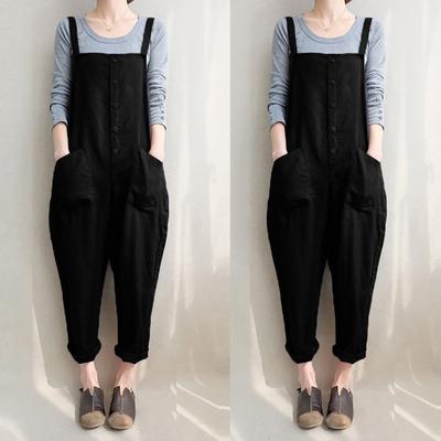 sleeveless bib pants harem trousers jumpsuit playsuit overalls