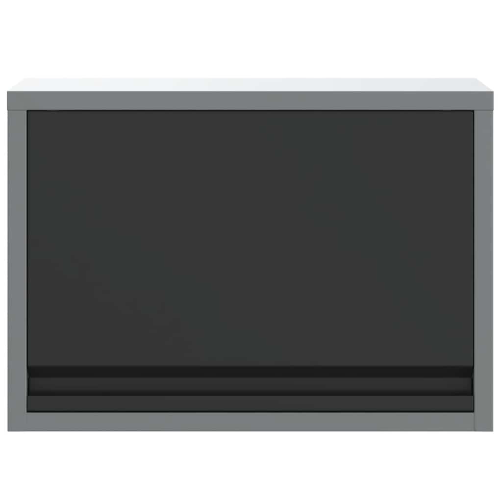 Tool Cabinet with Storage Black and Gray 50 x 25 x 35 cm