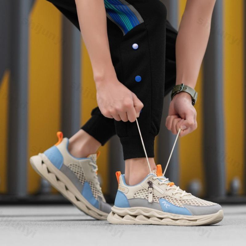 Fashion Men's Fashion Trend Casual Sports Shoes 2025 Autumn New Fly Weave Mesh Breathable Versatile Low Top Comfortable Chunky sneakers