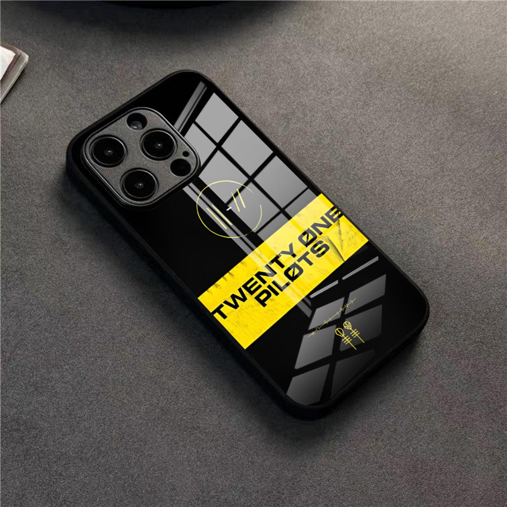 Twenty One Pilots Phone Case For 17 Pro Max IPhone 16 Pro 14 12 11 13 Mini X XR XS 15 Plus SE Glass Cover