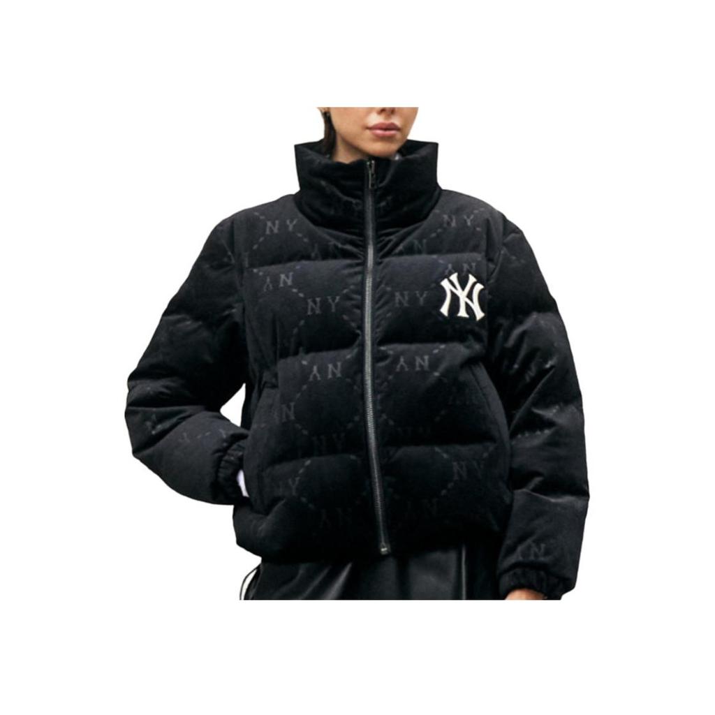 New MLB MONOGRAM Reading Collection Down Jacket Short Unisex Black 3FDJM0226-50BKS