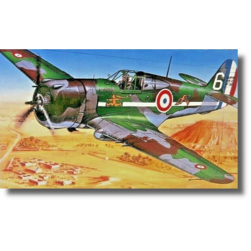 SEMAR 1/72 American Curtiss P-36/H.75 Hawk Fighter Plastic Model Kit (SME72841)