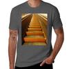 Vintage Wooden Escalator Tshirt Large Size Soft Cotton Tshirt