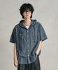 DECET Chambray Over Hood Short Shirt Dcsh013Blue