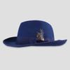 Cappello Panama Vintage Piume Cappello a Tesa Piatta Unisex Cosplay Festa Costume Cappelli Fedora