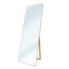 Full-Length Mirror In Wood Frame Edge 150x50 Cm | Full Body with Floor Stand | Wall Mount