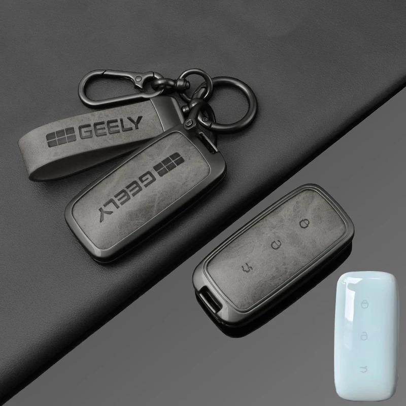 Car Key Case Remote Decoration Cover Auto Accessories For Geely Galaxy EX5 E5 Cityray L6 L7 EMI Proton e.MAS 7 5 E8 Starry 8