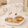 Talos Jewelry Organizer Stand, Love Partition Tray Design, Non-Slip Wear-Resistant Multi-Hanging Hanger, for Necklace Earring Bracelet