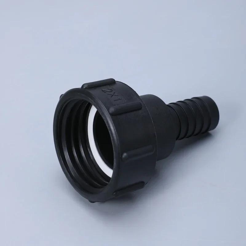 1/2" 3/4" 1" 2 Inch Thread IBC Tank Adapter Thicken Plastic Tap Connector Water Tank Fitting For Home Garden Water Connectors