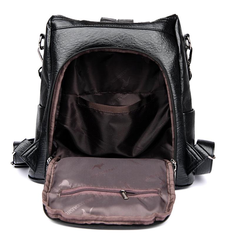 Versatile Sheepskin-Texture Women's Backpack—2026 Style, Anti-theft, Large Capacity for Travel & School
