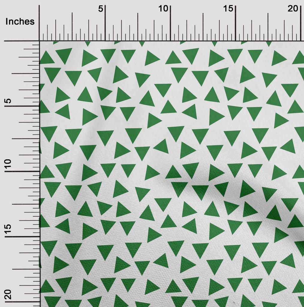 oneOone Cotton Flex Black Fabric Geometric Triangle Quilting Supplies Print Sewing Fabric by The Yard 40 Inch