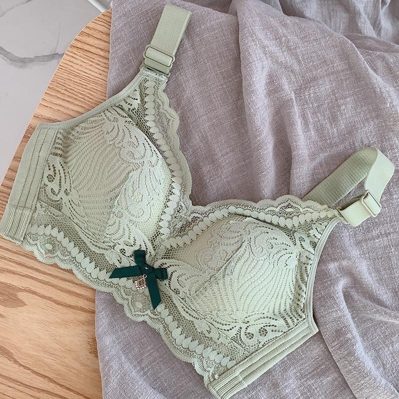 Underwear Thin Anti Sagging Thin Bra Thick Cup Gathering Bra