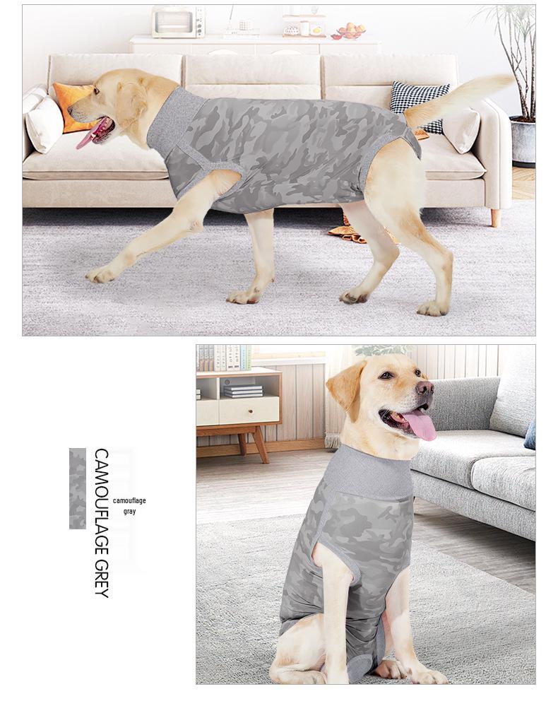 New Breathable Dog Recovery Suit: Sterilization, Weaning, Anti-Licking, Sanitary Pad-Friendly, Physiological Protection.