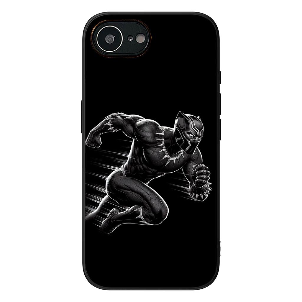 Black Marvel Panther Casing Phone Cover for Samsung Galaxy S22 S21 S20 Fe Ultra S9 Plus + A13 A22 M21 M31 M55 M15 Case