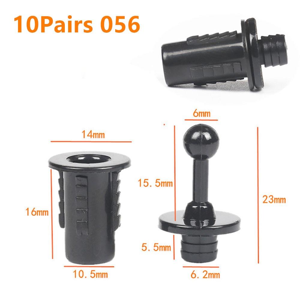 10Pairs Screw Clip Speaker Grill Pegs Kit DIY Plastic Audio Speaker Buckles Pin Type Ball Socket Net Cover Buckles