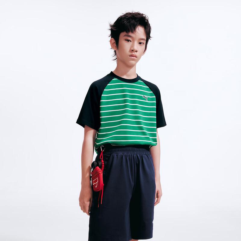 PUMA Kids' 2026 Summer Short-Sleeve Spliced T-Shirt