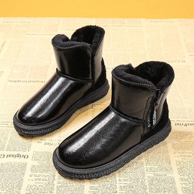 Botas de Neve Impermeáveis para Mulheres Tendência Botins de Pelúcia para Mulher Espessas Inverno Pelúcia Curta Algodão Sapatos Femininos Botas Mujer