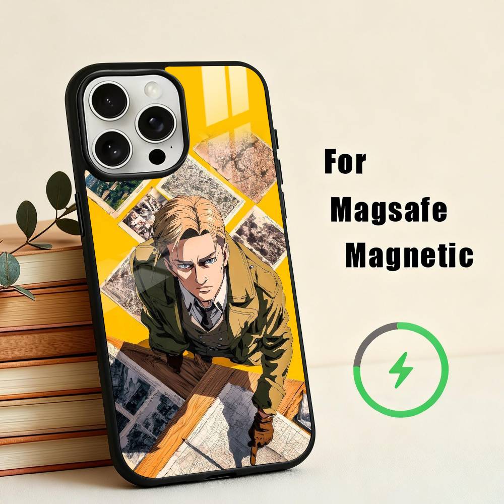 

A-anime E-Erwin S-Smiths-S Phone Case For iPhone17,16,15,14,13,12,11 Plus,Pro Max Magnetic For Magsafe Wireless Charging iPhone16PRO