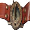 Nautical Brass & Leather Wrist Sundial Compass – 7 Cm Antique Design with Adjustable Strap